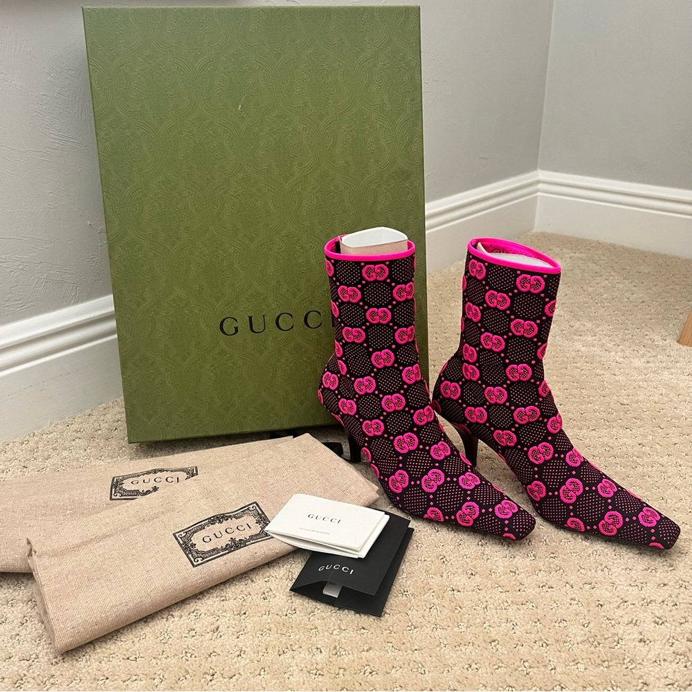 GUCCI GG JERSEY BOOTS
